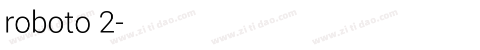 roboto 2字体转换